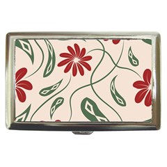  Folk Flowers Floral Art Print Flowers Abstract Art  Cigarette Money Case by Eskimos