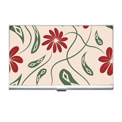  Folk Flowers Floral Art Print Flowers Abstract Art  Business Card Holder by Eskimos