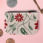  Folk flowers floral art print Flowers abstract art  Mini Coin Purse Back