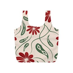  Folk Flowers Floral Art Print Flowers Abstract Art  Full Print Recycle Bag (s) by Eskimos