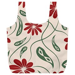  Folk Flowers Floral Art Print Flowers Abstract Art  Full Print Recycle Bag (xl) by Eskimos