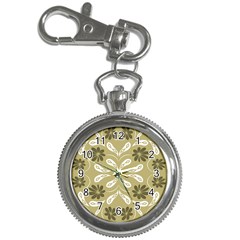 Folk Flowers Print Floral Pattern Ethnic Art Key Chain Watches by Eskimos