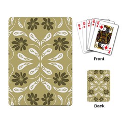 Folk Flowers Print Floral Pattern Ethnic Art Playing Cards Single Design (rectangle) by Eskimos