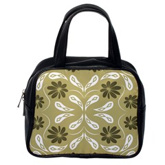 Folk Flowers Print Floral Pattern Ethnic Art Classic Handbag (one Side) by Eskimos