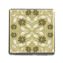 Folk Flowers Print Floral Pattern Ethnic Art Memory Card Reader (square 5 Slot) by Eskimos