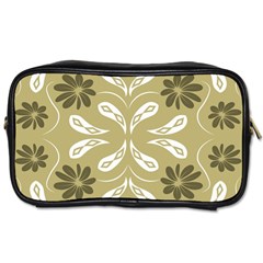 Folk Flowers Print Floral Pattern Ethnic Art Toiletries Bag (two Sides) by Eskimos