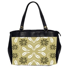 Folk Flowers Print Floral Pattern Ethnic Art Oversize Office Handbag (2 Sides) by Eskimos