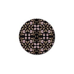 Folk Flowers Print Floral Pattern Ethnic Art Golf Ball Marker (10 Pack) by Eskimos