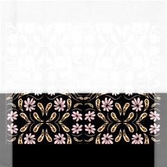 Folk Flowers Print Floral Pattern Ethnic Art Rectangular Jigsaw Puzzl by Eskimos