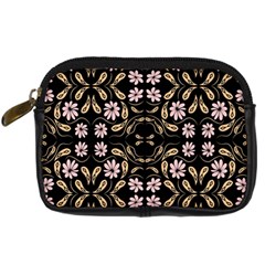 Folk Flowers Print Floral Pattern Ethnic Art Digital Camera Leather Case by Eskimos