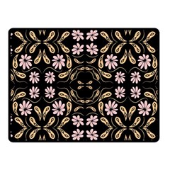 Folk Flowers Print Floral Pattern Ethnic Art Fleece Blanket (small) by Eskimos