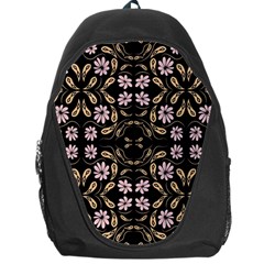 Folk Flowers Print Floral Pattern Ethnic Art Backpack Bag by Eskimos