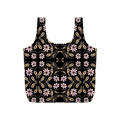 Folk Flowers Print Floral Pattern Ethnic Art Full Print Recycle Bag (s) by Eskimos