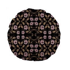 Folk Flowers Print Floral Pattern Ethnic Art Standard 15  Premium Flano Round Cushions by Eskimos