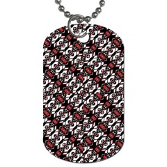 Linear Geometric Modern Pattern Dog Tag (one Side) by dflcprintsclothing