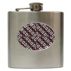 Linear Geometric Modern Pattern Hip Flask (6 Oz) by dflcprintsclothing