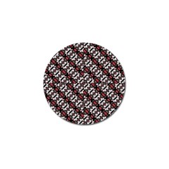 Linear Geometric Modern Pattern Golf Ball Marker by dflcprintsclothing