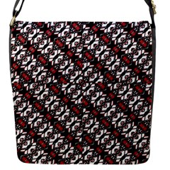 Linear Geometric Modern Pattern Flap Closure Messenger Bag (s) by dflcprintsclothing