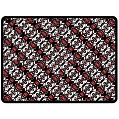 Linear Geometric Modern Pattern Double Sided Fleece Blanket (large)  by dflcprintsclothing