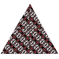 Linear Geometric Modern Pattern Wooden Puzzle Triangle by dflcprintsclothing