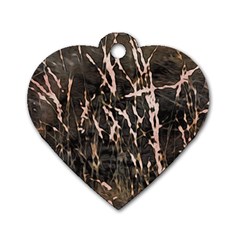 Abstract Light Games 4 Dog Tag Heart (one Side) by DimitriosArt