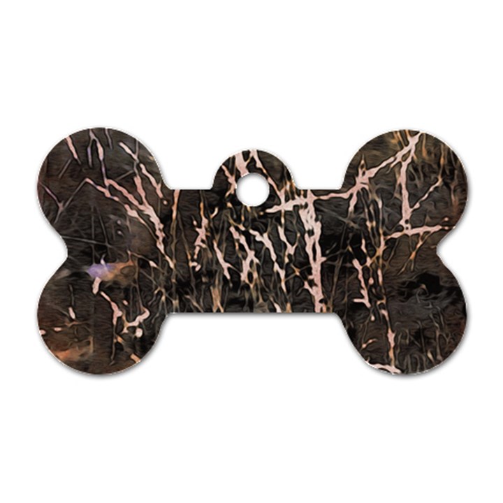 Abstract light games 4 Dog Tag Bone (Two Sides)