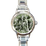 Abstract light games 6 Round Italian Charm Watch Front