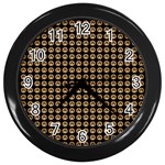 Olimedblk Wall Clock (Black) Front