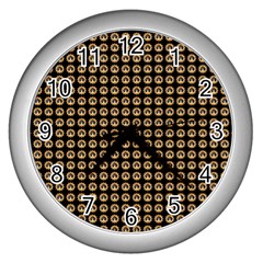 Olimedblk Wall Clock (silver) by violetheavensky