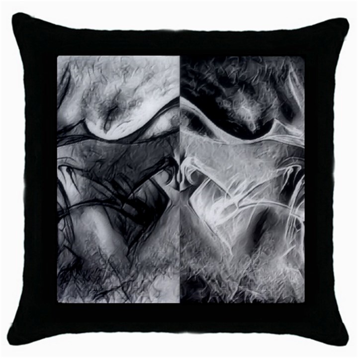 Oh, Bruce Throw Pillow Case (Black)