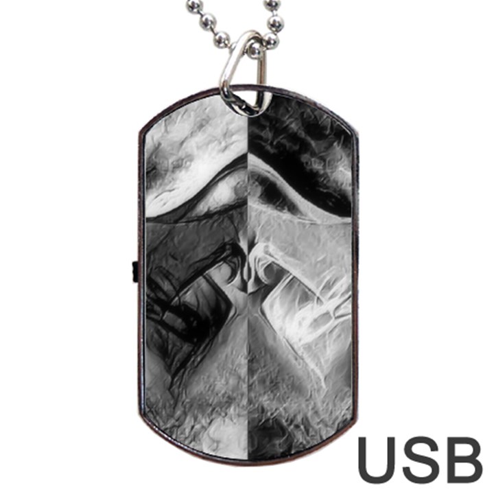 Oh, Bruce Dog Tag USB Flash (Two Sides)