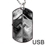 Oh, Bruce Dog Tag USB Flash (Two Sides) Back