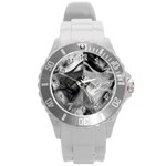 Oh, Bruce Round Plastic Sport Watch (L) Front