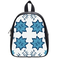 Abstract Pattern Geometric Backgrounds   School Bag (small) by Eskimos