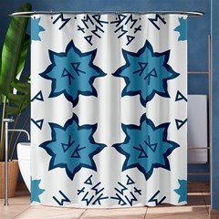 Abstract Pattern Geometric Backgrounds   Shower Curtain 60  X 72  (medium)  by Eskimos