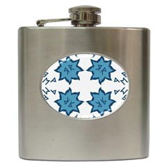 Abstract Pattern Geometric Backgrounds   Hip Flask (6 Oz) by Eskimos