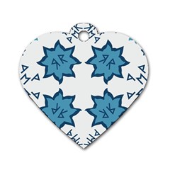 Abstract Pattern Geometric Backgrounds   Dog Tag Heart (one Side) by Eskimos