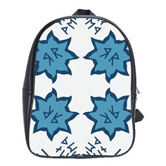 Abstract Pattern Geometric Backgrounds   School Bag (xl) by Eskimos