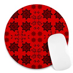 Abstract Pattern Geometric Backgrounds   Round Mousepads by Eskimos