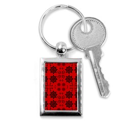 Abstract Pattern Geometric Backgrounds   Key Chain (rectangle) by Eskimos