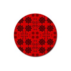 Abstract Pattern Geometric Backgrounds   Magnet 3  (round) by Eskimos