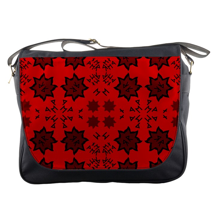 Abstract pattern geometric backgrounds   Messenger Bag