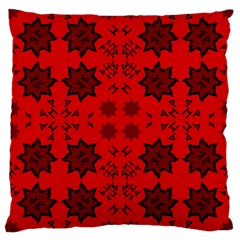 Abstract Pattern Geometric Backgrounds   Large Cushion Case (one Side) by Eskimos