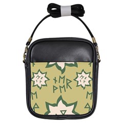 Abstract Pattern Geometric Backgrounds   Girls Sling Bag by Eskimos