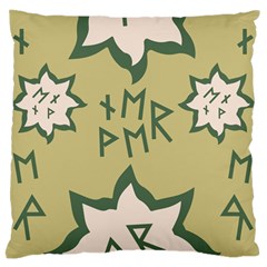 Abstract pattern geometric backgrounds   Large Flano Cushion Case (One Side)