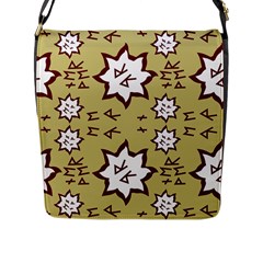 Abstract Pattern Geometric Backgrounds   Flap Closure Messenger Bag (l) by Eskimos