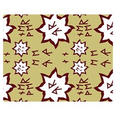 Abstract Pattern Geometric Backgrounds   Double Sided Flano Blanket (medium)  by Eskimos