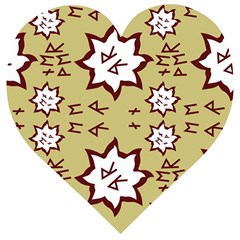 Abstract Pattern Geometric Backgrounds   Wooden Puzzle Heart by Eskimos