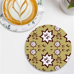 Abstract pattern geometric backgrounds   UV Print Round Tile Coaster Front