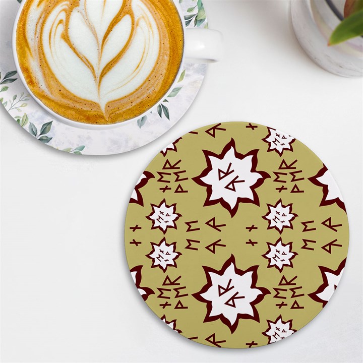 Abstract pattern geometric backgrounds   UV Print Round Tile Coaster